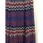 Sandro Paris Crocheted Skirt Chevron Small Stretchy Midi Elastic Waist boho Photo 5