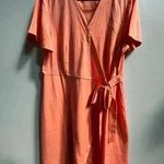 NWOT | Yarrow Tiffany Adaptive Wrap Dress | Women’s Size L | Coral Pink Size L Photo 3