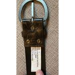 Women’s Brown Faux Leather Bohemian Mandala Print Belt Size 11 Photo 2