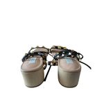 Steven New York Byrin Heeled Sandal Size 6 Black Wraparound Block Heel Studded Photo 6