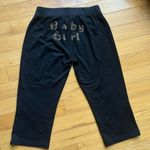 Y2K Studded Flare Cropped Low Rise Rhinestone Pants size L Black Size L Photo 2