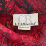 Red Black Whimsygoth Split Sleeve Asymmetric Semi Sheer Mesh Blouse L Size L Photo 6