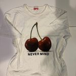 MOTHER Denim MOTHER The Sleep Over Tee Cherrys Photo 1