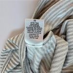 Beyond Yoga  Gray Striped Sleeveless Muscle Tee Hoodie Size Medium Photo 6