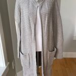 Madewell Gray Waffle Stitch Sweater Coat Duster Size Small Photo 2