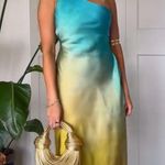 ZARA  Asymmetrical Satin Effect Tie Dye Dress Photo 1