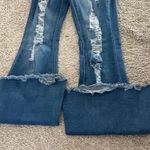 Red Fox  Distressed Blue Flare Jeans Photo 11
