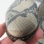 Lucky Brand Ankle Boots Womens 7.5M Snake Skin Print Zip Block Heel boho booties Photo 3