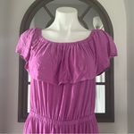 Lane Bryant  Ruffle Off-The-Shoulder Maxi Dress in Purple Size 14/16 EXCELLENT! Photo 7