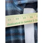Pendleton Women's Plaid Cropped Shirt Jacket Large Grey Mix/Aqua Plaid Wool Photo 4