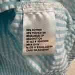 Miss Elaine Women's Pajama Set Blue Stripe Seersucker L Button Down Top Pants Blue Size L Photo 3