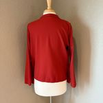 Jella Couture  Burnt Orange Open Front Lightweight Shrug Blazer Photo 2