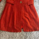 Anthropologie  Tulle long tweed coat in burnt orange Photo 8