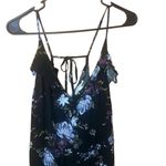 American Eagle 403.  floral v neck jumpsuit size large Photo 3