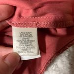 Pink long sleeve lace Corset cropped boatneck top blouse size large NWT Photo 3