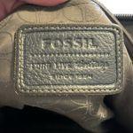 Fossil  Dark Gray Leather Crossbody Bag Photo 10