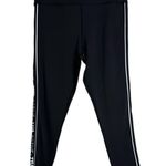 Zyia Active Black Light n Tight Leggings with side logo stripe detail Size 12 Photo 1