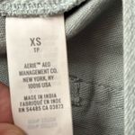 Aerie Women's Werk Play Twill Pain Splatter Green Overalls XS Photo 12