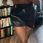 ZARA  Black Pleated High-waist Shorts Photo 0