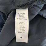 frame denim Frame NWTS Felicity Silk Navy Blue Long Sleeve Button Sleeve Blouse size large Photo 10