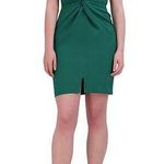Julia Jordan Emerald V-Neck Spaghetti Strap Knot Bodice Mini Dress Size 2 NWT Photo 0