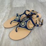 Jack Rogers  Elise Denim Sandals Size 9.5 Photo 0