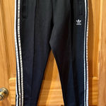 Adidas  track pants white stripes and a slim tapered leg women’s S long Photo 0