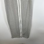 ALLSAINTS Womens Sz 6 Alicia Midi Striped Sleeveless Dress Ribbed Zip Front Goth White Photo 3