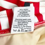 J.Crew  Red White Stripe One Shoulder Swimsuit Size 6 Bow Tie One Piece Nautical Photo 13