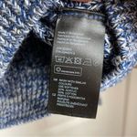 H&M knit blue and white crewneck sweater long sleeve cropped size XS Photo 3