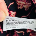 Ava & Viv  size XL/1X women's black blouse with pink floral and paisley patterns Photo 4