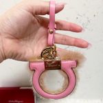 Salvatore Ferragamo Authentic  RARE / HTF Antique Rose & Pink Fur Logo Bag Charm Photo 1