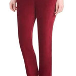 Hilary Radley Pants Women's Red XS 29 Inseam Mid-Rise Faux Suede Pull On NEW Photo 0