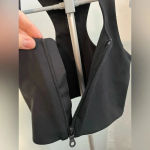 Girlfriend Collective  Paloma Zip Front‎ Sports Bra in Black (Size XS) like new Photo 1