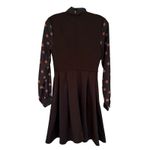 Smak Parlour Pumpkin Print Halloween Dress Women's Small Black Retro Whimsigoth Photo 10