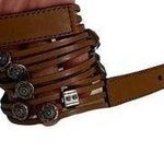 Triple Strand Leather Western Belt Photo 0