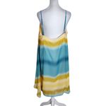 Allen B. by Allen Schwartz Boho Striped Blue and Yellow Dress Size 16 Photo 1