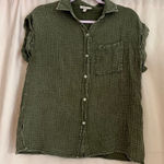 Como vintage Olive Green Button-Up Shirt Photo 0