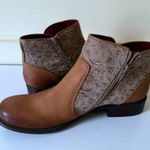 OTBT  Dare Devil Tan Booties w/ Brocade Detail Size 7 Photo 2