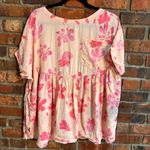 We The Free Free People womens Moon City floral printed babydoll peach S Photo 1