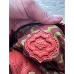 Royna Red Leather Bucket Bag With Tassels Adjustable Strap & Gold Hardware By Ra Photo 9