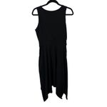 Pact ‎ Black Organic Cotton Jersey Midi Dress Sleeveless Asymmetrical Hem M Photo 1