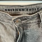 American Eagle  Grey Mom Jeans 12S Womens High Rise Distressed Denim Casual Photo 4