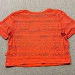 Lululemon Sweat Your Heart Out Cropped Short Sleeve Approx Size 6 Hot Sunset Photo 1