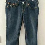 True Religion  Skinny  Embellished Button Back Flap Blue Jeans Photo 1