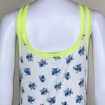 White Birch White‎ Birch White Floral Scoop Neck Cami w Neon Trim Photo 7