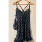 Black Chemise Lingerie Set Playboy Bunny Logo Feather Size Large NEW Photo 7