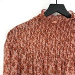 Bardot Cyrus Long Sleeve Smocked Blouse Rose Bloom S? Photo 1