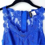 H&M  Divided Mini Dress Royal Blue with Lace Detail Photo 2