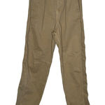 ZARA Women's Pants High-Waisted Cotton Pleated Skinny Cotton Denim Tan Size 2 Photo 0